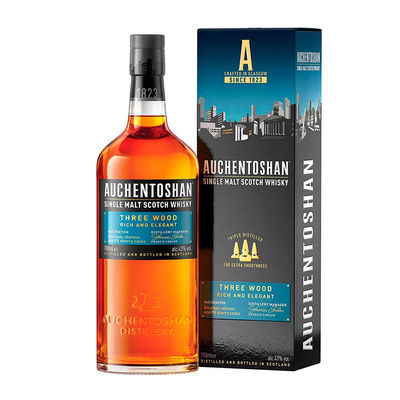 Whisky Auchentoshan Threewood 0,70 Litros 43º (R) + Caso 0.70 L.