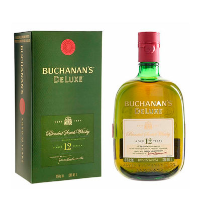 Whisky Buchanan 12 années De Luxe 1,00 Litro 40º (R) + Cas 1.00 L.