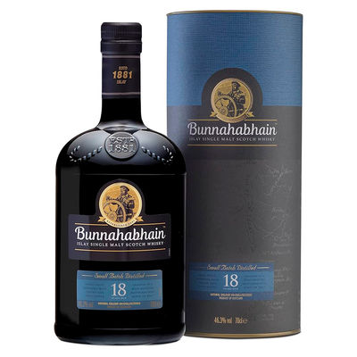 Whisky Bunnahabhain 18 années 0,70 Litros 46,3º (R) + Cas 0.70 L.