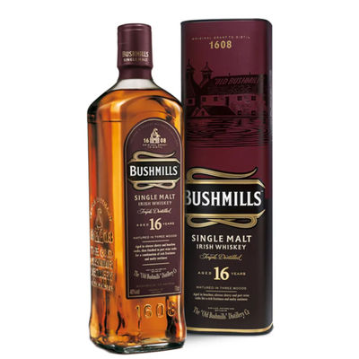 Whisky Bushmills 16 années 0,70 Litros 40º (R) + Cas 0.70 L.