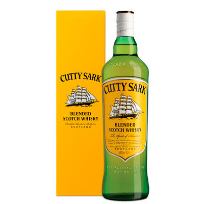 Whisky Cutty Sark 1,00 Litro 40º (I) + Sprawa 1.00 L.
