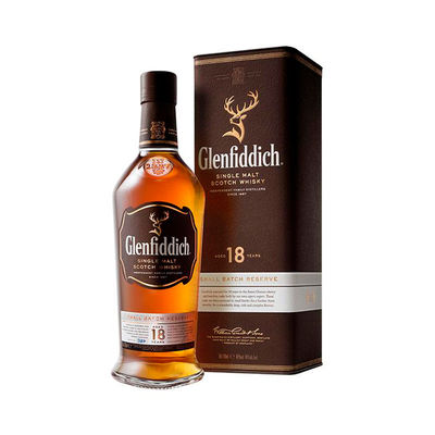 Whisky Glenfiddich 18 années 0,70 Litros 40º (R) + Cas 0.70 L.