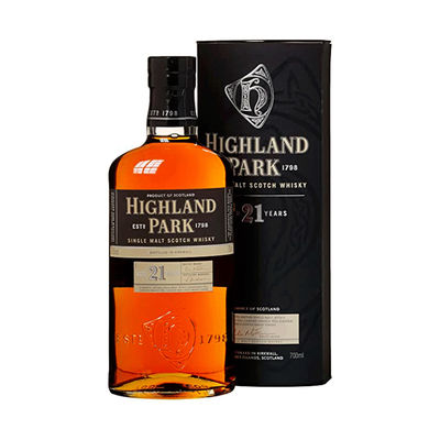 Whisky Highland Park 21 anni 0,70 Litros 47,5º (R) + Caso 0.70 L.