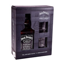 Whisky Jack Daniels 0,70 Litros 40º (R) + 2 Vasos 0.70 L.