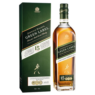 Whisky Johnnie Walker 15 lata Green Label 0,70 Litros 43º (R) + Sprawa 0.70 L.