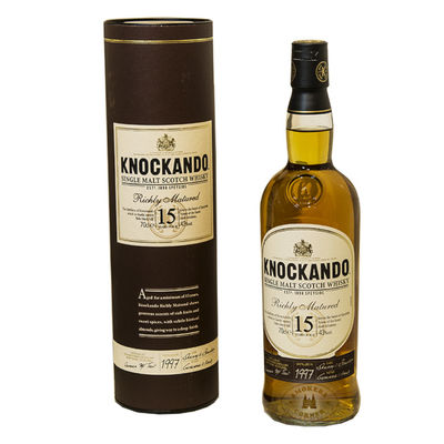 Whisky Knockando 15 années 0,70 Litros 43º (R) + Cas 0.70 L.