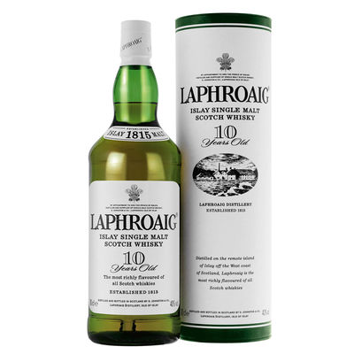 Whisky Laphroaig 10 lata 0,70 Litros 40º (R) + Sprawa 0.70 L.