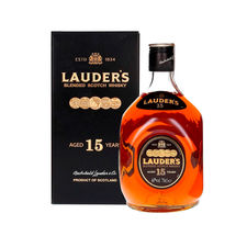 Whisky Lauder&#39;s 15 jahre 1,00 Litro 40º (R) + Kiste 1.00 L.