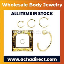 Wholesale 14K Gold Clip-on Nose Hoop Ring