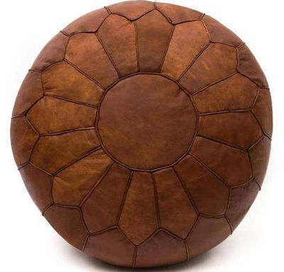 Wholesale moroccan leather poufs/pouffes/ottomans - Photo 3