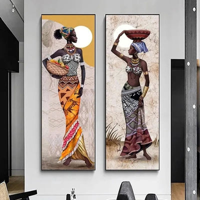Wholesale oil paintings of African American art Deco figures