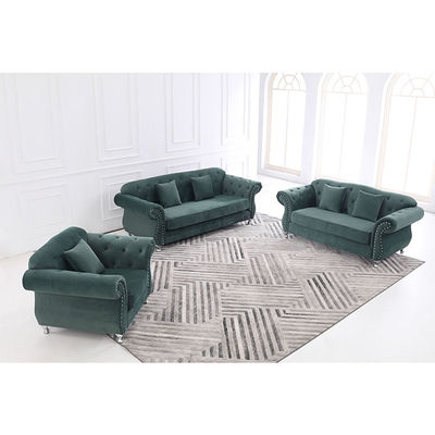 Wholesale Promotion Home Furniture Lounge Living Room Elegant Velvet Fabric Sofa