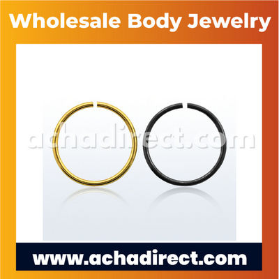 Wholesale PVD Plated Surgical Steel Ring