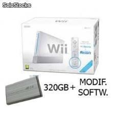 WII BLANCA SPORTS RESORT + SOFTMOD + HDD 320GB + CAJA EXT. 2.5