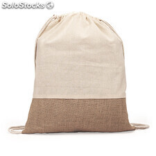Wilkes cotton/jute drawstring bag greige ROBO7557S129