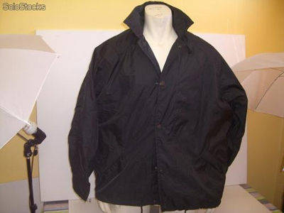 Windbreaker jacket for men color black and white