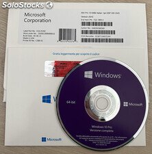 Windows 10 Pro Dvd Pack Originale 64 Bit + Sticker Licenza
