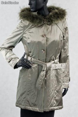 Wintermäntel für Frauen Wolle Jacken mit Federn - Foto 4