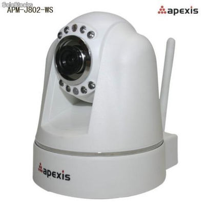 Wireless Infrared Network Camera Supports 13 Languages/Gmail/Hotmail apm-j802-ws - Foto 2
