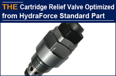 With a small good trick, AAK Hydraulic Cartridge Relief Valve replaced HydraForc