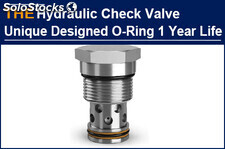 With O-ring that does not fall out of groove and wear, AAK Hydraulic check valve