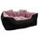 Włochate legowisko kanapa sztuczne futro RABBIT 130x105cm +2 poduszki różowy - 1