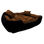 Włochate pluszowe legowisko kanapa 100x75cm +2 poduszki kolor brązowy - 1