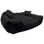 Włochate pluszowe legowisko kanapa 130x105cm +2 poduszki kolor czarny - Zdjęcie 2