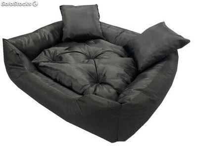 Wodoodporne czarne legowisko kanapa 45 X 35 + 2 poduszki - Zdjęcie 2