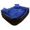 Wodoodporne legowisko typu kojec 100x75cm + 2 poduszki kolor niebieski - Zdjęcie 2