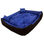 Wodoodporne legowisko typu kojec 145x115cm + 2 poduszki kolor niebieski - 1