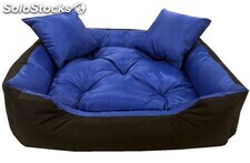 Wodoodporne nbieskie legowisko kanapa 45 X 35 + 2 poduszki