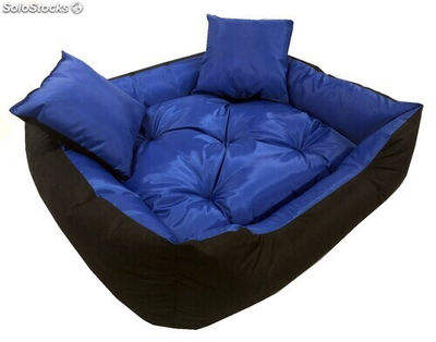 Wodoodporne nbieskie legowisko kanapa 45 X 35 + 2 poduszki - Zdjęcie 3