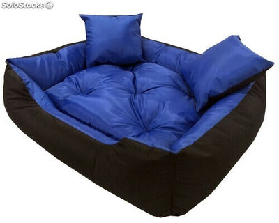 Wodoodporne nbieskie legowisko kanapa 45 X 35 + 2 poduszki - Zdjęcie 4