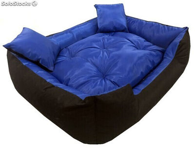 Wodoodporne niebieskie legowisko dla psa kanapa 115 X 95 + 2 poduszki - Zdjęcie 2