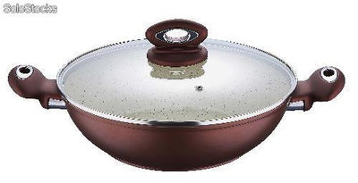 Wok mit Deckel 28 cm, Blaumann bl-1232, Terracotta Line