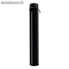 Wolfpack Tubo de Estufa Acero Vitrificado Negro 100 mm. Con llave Estufas de