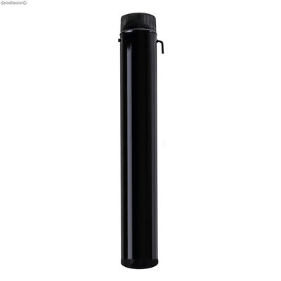 Wolfpack Tubo de Estufa Acero Vitrificado Negro 110 mm. Con llave Estufas de