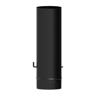 Wolfpack Tubo de Estufa Acero Vitrificado Negro Ã 100 mm. Con llave Estufas de
