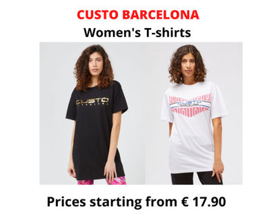 Women&amp;#39;s t-shirt stock custo barcelona - Photo 2