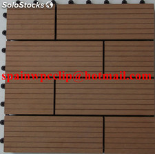 wood plastic composite azulejo para tacón