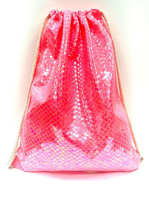Worek / plecak różowe łuski