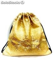 Worek / plecak złoty, piaskowy, beżowy