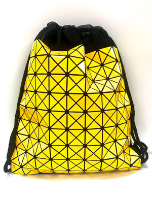 Worek / plecak żółty lakierowany gradient