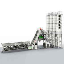 Xcmg schwing 60m3/h Mini planta de cemento Equipo HZS60VG Planta de cemento