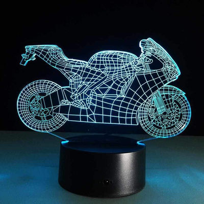Yeduo 3D Led Motorcyclenight Table Lamp - Photo 4