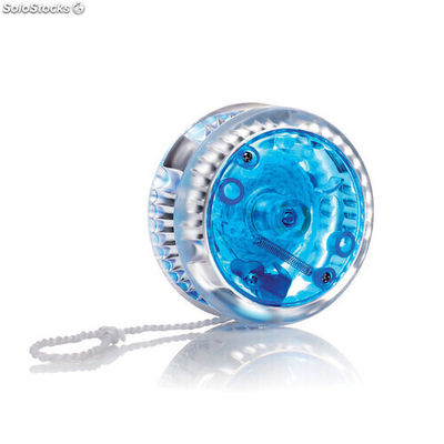 Yo-yo con luce. In plastica blu MIIT3854-04