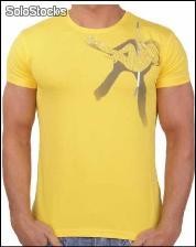 Young Rich t-shirt Clubwear &quot;go go girls&quot; yr-1911-9809 giallo