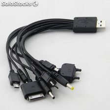 YTO diez USB cable de carga del teléfono móvil / Ronda multifunción 10 en 1