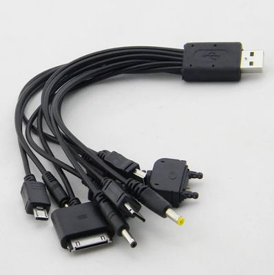 YTO diez USB cable de carga del teléfono móvil / Ronda multifunción 10 en 1